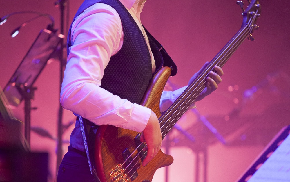 Bassiste au concert 2018